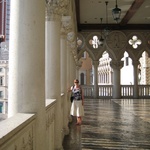 A massive patio at the Venetian