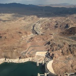 The dam created the largest man-made lake in the US - Lake Mead.