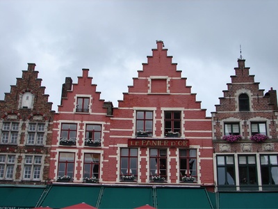 Cute pointy step shaped roofs were common place in Bruges
