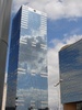 Interesting cloud reflections off one of the high rises.
