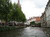 Markets line the side of the canal
