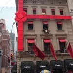 One of the many department stores adorned for Christmas