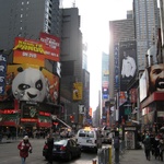 Times Square featuring Kung Foo Panda