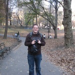 With Tourist Andy in tow in Central Park