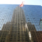 Reflection of the massive Chrysler building