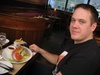 Andy also got a burger