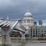 Millennium bridge to St Pauls Cathedral.