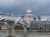 Millennium bridge to St Pauls Cathedral.