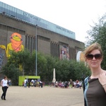 Painted murals on the Tate Modern