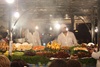The food stalls set up every night in the square