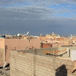 Our view from our Riad roof terrace
