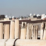 The sea of satellite dishes as far as the eye could see