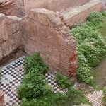 Inside the palace ruins