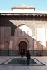 Courtyard with a pool in the middle