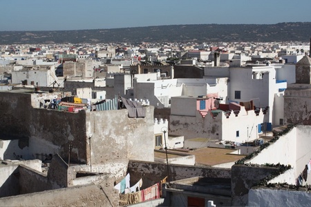 The view from our Riad over Essaouira