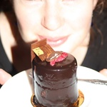 A chocolate tower from a great French patisserie, coffee wasn't bad neither 