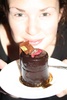 A chocolate tower from a great French patisserie, coffee wasn't bad neither 