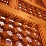 Detailed wood work throughout the riad