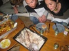 Salted fish - yum! we weren't sure what the fish were though!!
