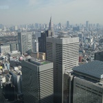 The view on the top floor of Toyko