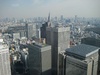 The view on the top floor of Toyko