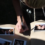 Final touches are made to the Polaroid book