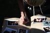 Final touches are made to the Polaroid book