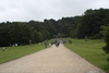 Path leading to the river / gravity powered fountain