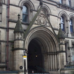 Entrance to Manchester town hall. I think.