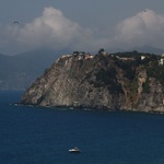 Riomaggiore in the distance