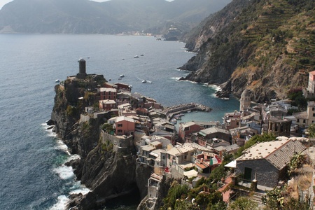 Vernazza from the south side of the path