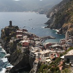 Vernazza from the south side of the path