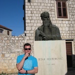 Hmm. Petar Hektorovic - a Croatian writer. At Stari Grad on Hvar island.