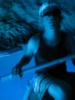 Inside the blue cave it was all .... surprisingly blue!