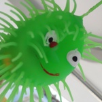 Squishy! Our happily hanging mascot.