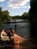 An interesting dip in the heath ponds - no chlorine here! only ducks!