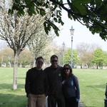 Marcus, Tom, Jess and Victoria park