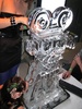 Vodka ice sculture, Gini's testing it out
