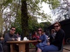 Chilaxing in Victoria Park with our temporary flatties Marcus and Jess.