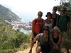 Stopping for a rest with the magical back drop of Riomaggiorre in the background.