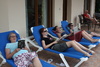 Just another day in paradise, by the pool, book in hand and of course in Greece!