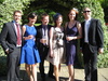 The siblings in their sunday best for an old fashion English Wedding