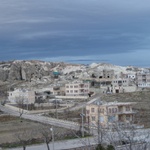 View from our cave hotel
