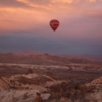 The first morning in Gerome - hot air balloon time!