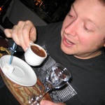 The first delights - a Turkish Coffee! Strong and kind of like sweet mud.