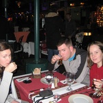 After dinner drinks on the first evening.