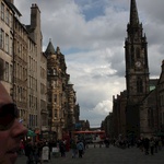 The main street of Edinburgh