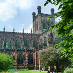 Chester's Cathedral, viewed from the wall