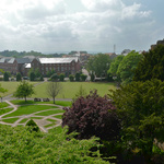 A view from the walls across the parkland