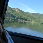Snoozing on the train out of Oslo